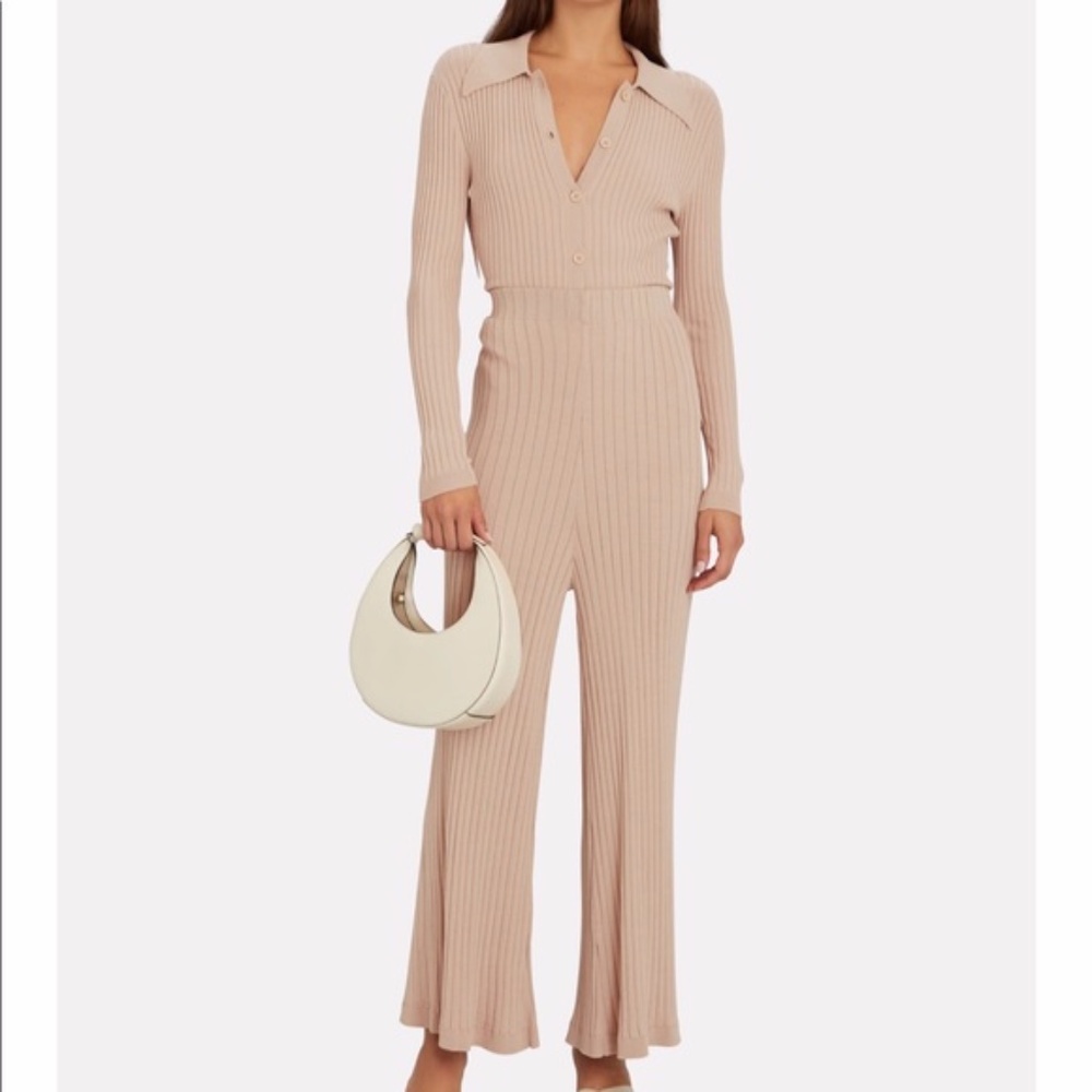 NWT RONNY KOBO Cyndie Ribbed Knit Polo Bodysuit NEW - Picture 9 of 9